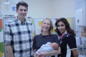 Miracle baby saved at London hospital thanks to surgery while still (half) in the womb